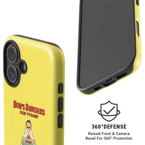 Bobs Burgers Food Pyramid iPhone 16 Plus Magsafe Impact Case